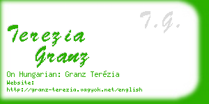 terezia granz business card